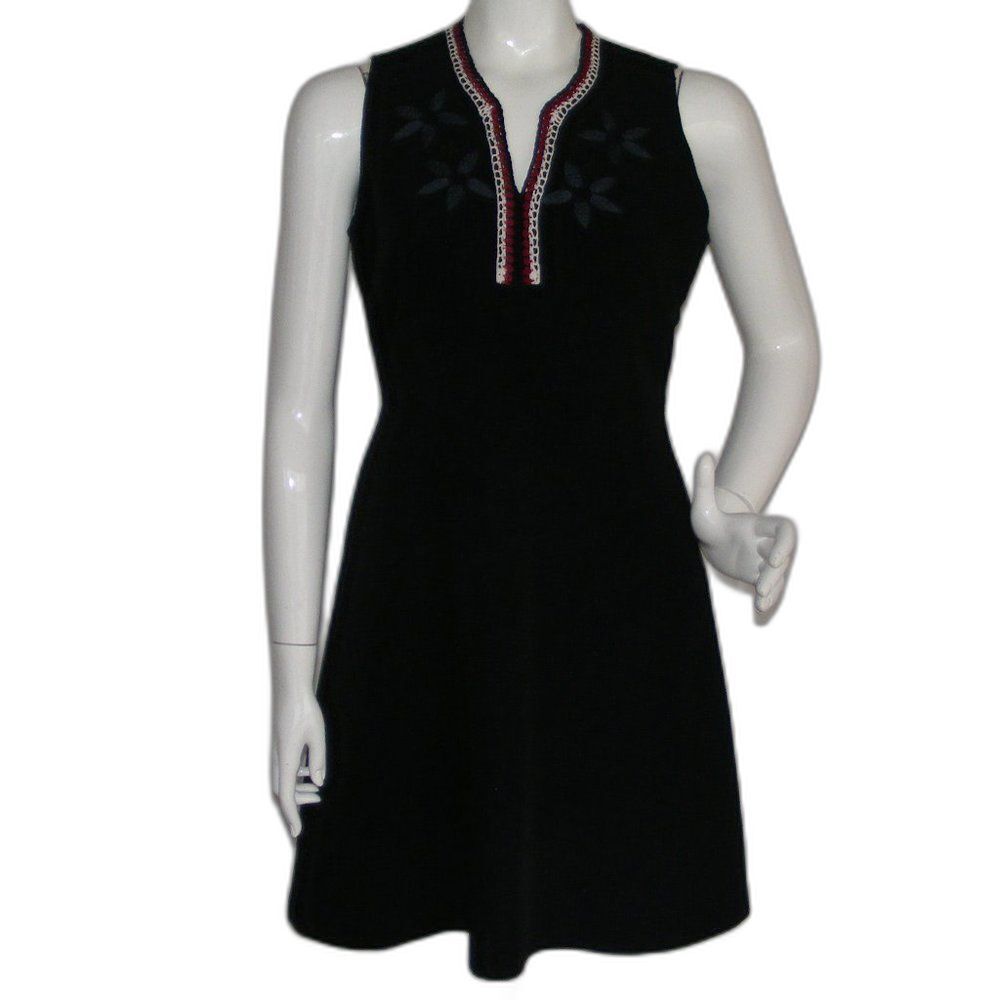 DESIGUAL Dress, 40, Embroidered Floral, Crochet neckline, Sleeveless, F&F